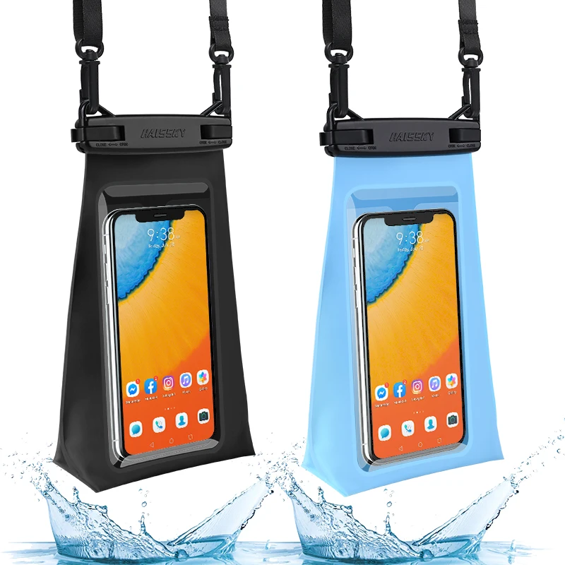 

HAISSKY новая водонепроницаемая сумка для телефона для iPhone 13 Pro Max 12 13 Mini 11 Большая емкость плавающая сухая сумка чехол для Xiaomi Samsung