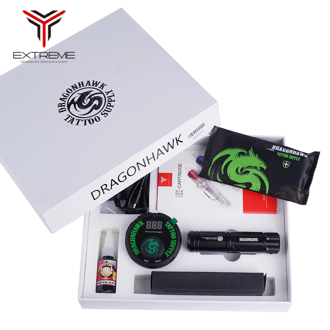 Ротационная тату-машинка Dragonhawk набор ручек для перманентного макияжа с мини