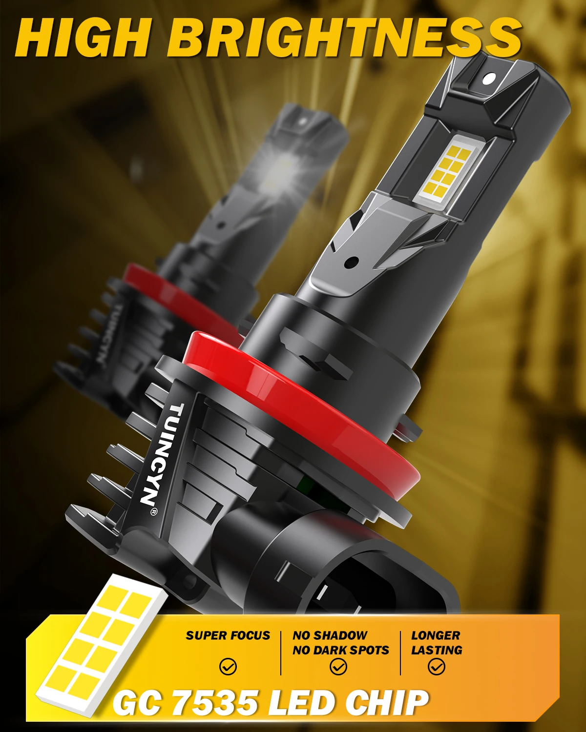 Лампа для противотуманных фар TUINCYN 2x H8 H9 H11