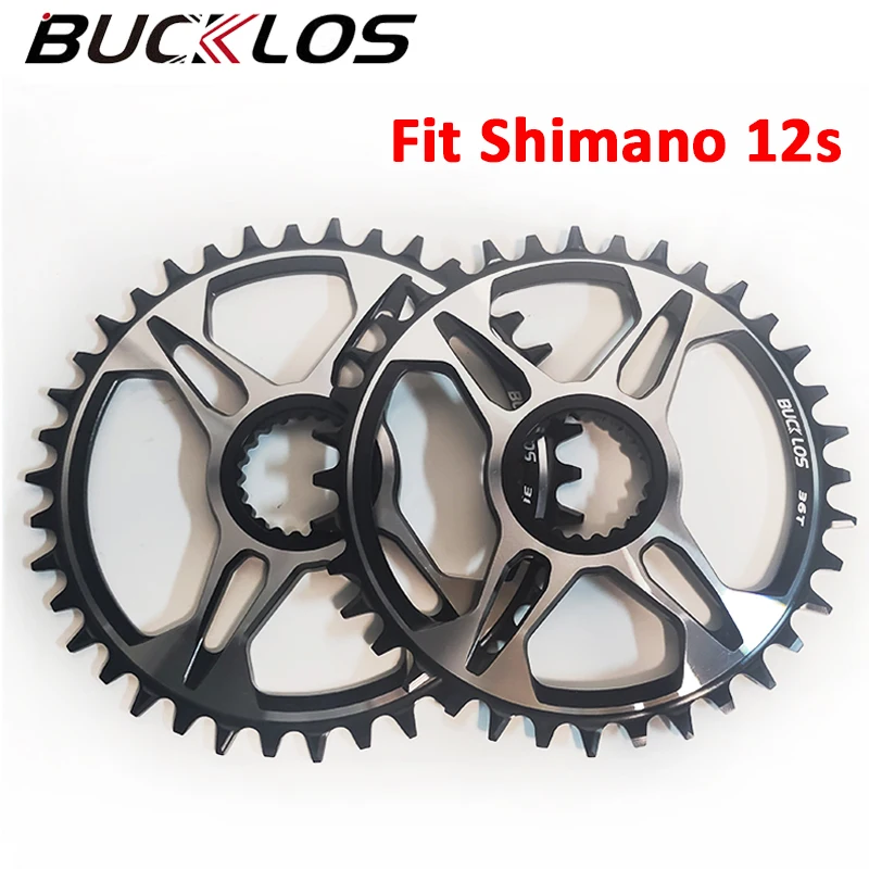 

BUCKLOS Direct Mount Chainring 12Speed Crankset Fit Shimano M6100 M7100 M8100 M9100 32/34/36/38T Chainwheel Bicycle Sprocket