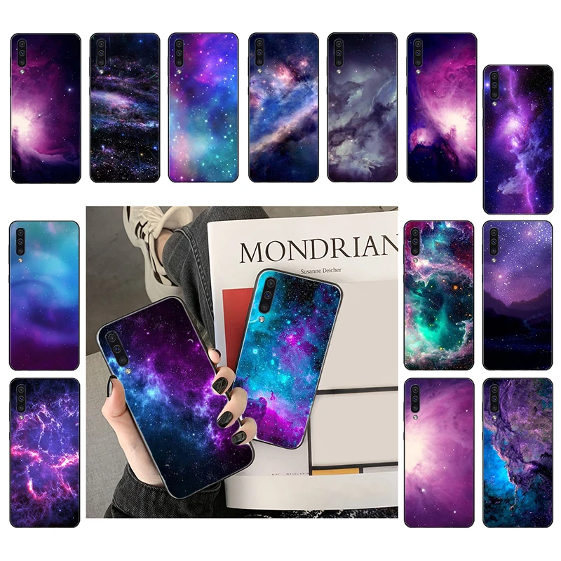 

interstellar Purple Space Star Phone Case For Samsung Galaxy A13 A03 A12 A32 A71 A11 A21S A02 A52 A72 A51 A50 A70 A31 M31