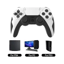 YLW P48 Wireless Gamepad with Six Axis Gyroscope Game Controller For PS4 PS3 Console Windows 7 8 10 Dual Vibration PC Joystick