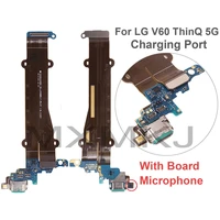 usb charger charging port board flex cable mic for lg v60 thinq 5g v600tm v600am charging connector flex cable replacement parts