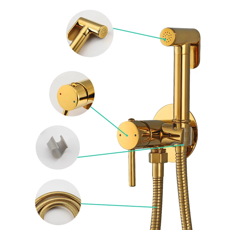Латунный смеситель для биде с гигиеническим душем | Строительство и ремонт