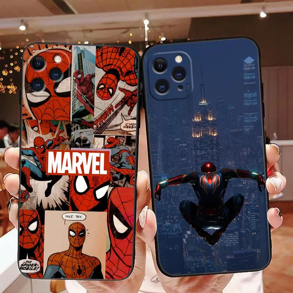 

The Avengers Marvel Spiderman Cover Phone Case For IPhone 14 11 12 13 PRO Apple 6 7 6S 8 Plus X XR XS MAX Funda Capa Coque Para