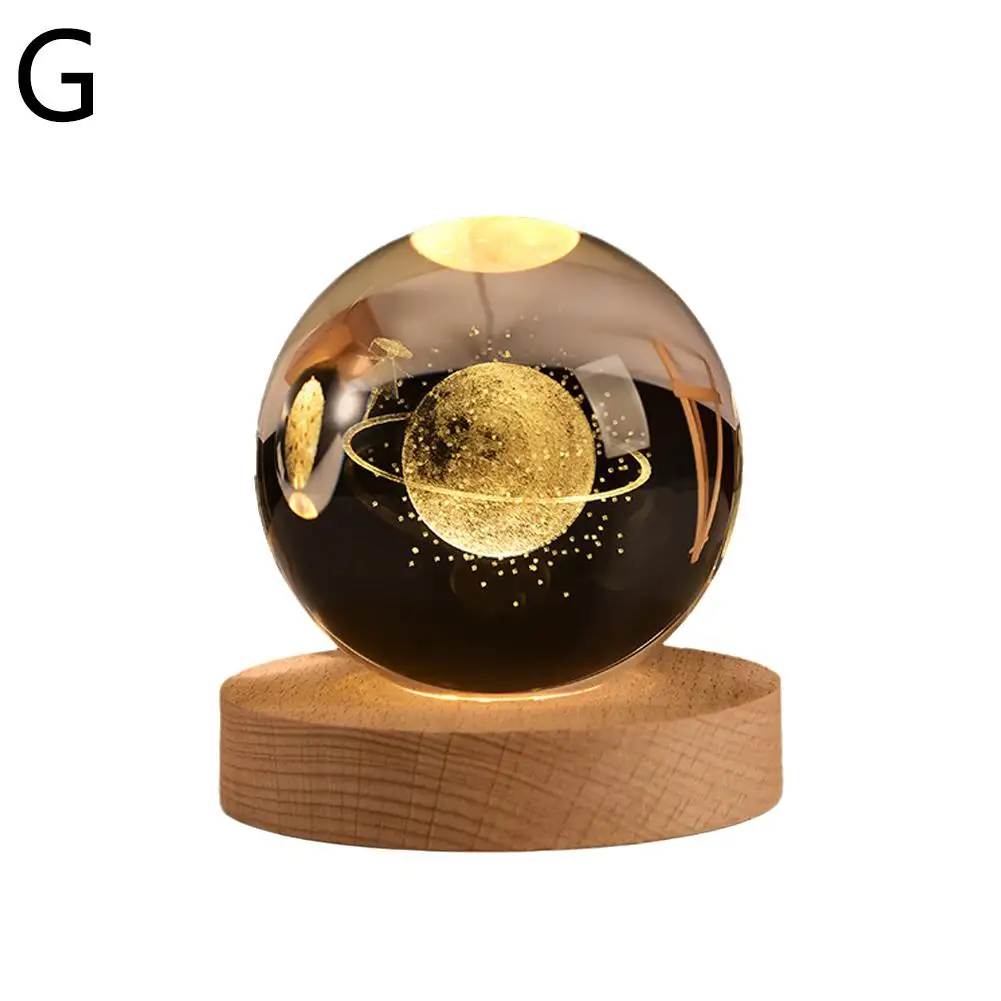 6 см 3d хрустальный шар украшения 2025 астрономические солнечные планеты астронавт
