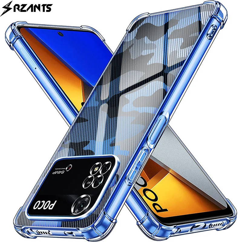 

Case for Xiaomi PocoM4Pro4G Mobile Phone Case Translucent Four Corners
