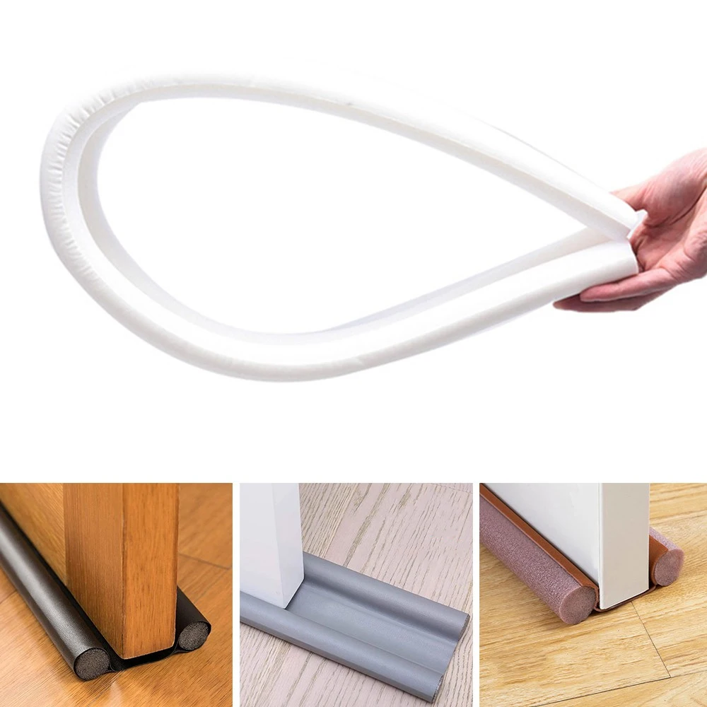 9310cm door bottoom seal strip windproof soundproof dustproof house acoustic foam under door sealing blocker door weatherstrip free global shipping