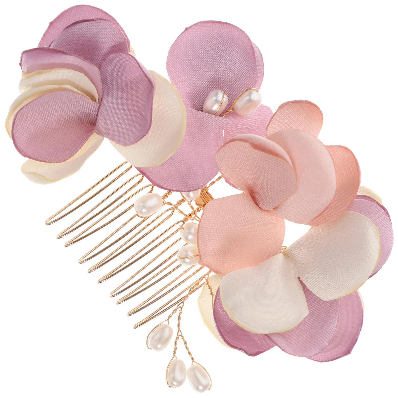 

Bridal Headwear Bride Hair Comb Wedding Bun Clip Headpiece Headdress Flower Bridesmaid Headpieces Accessories