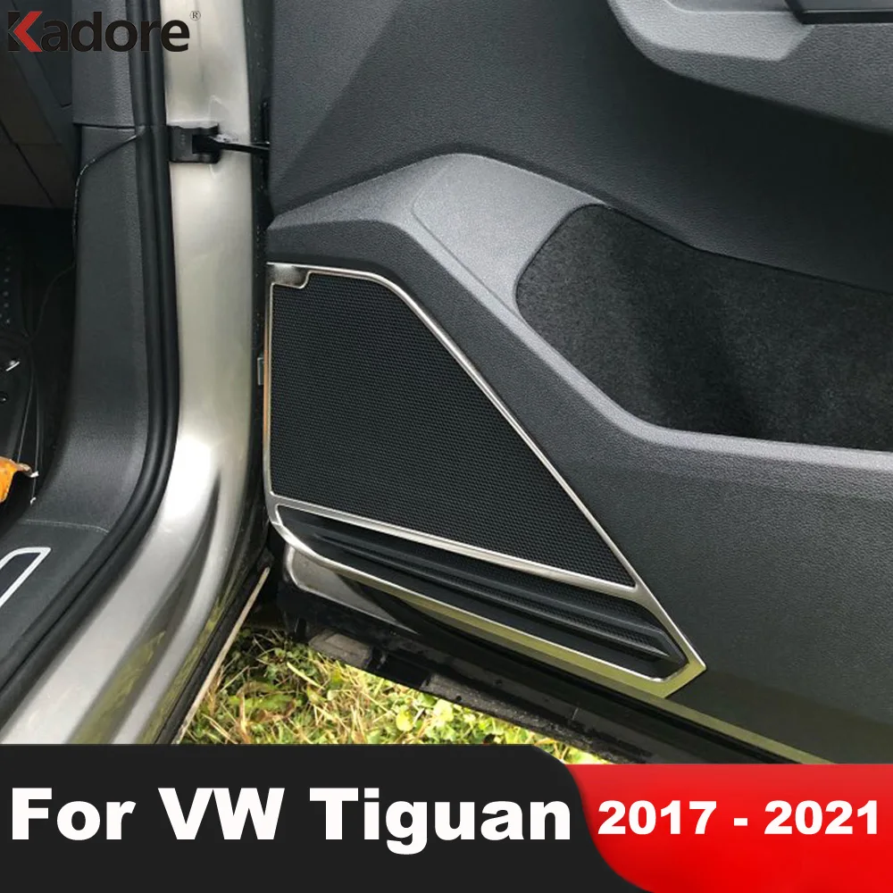 

4 шт., аксессуары из нержавеющей стали для Volkswagen VW Tiguan mk2 2017 2018 2019 2020 2021
