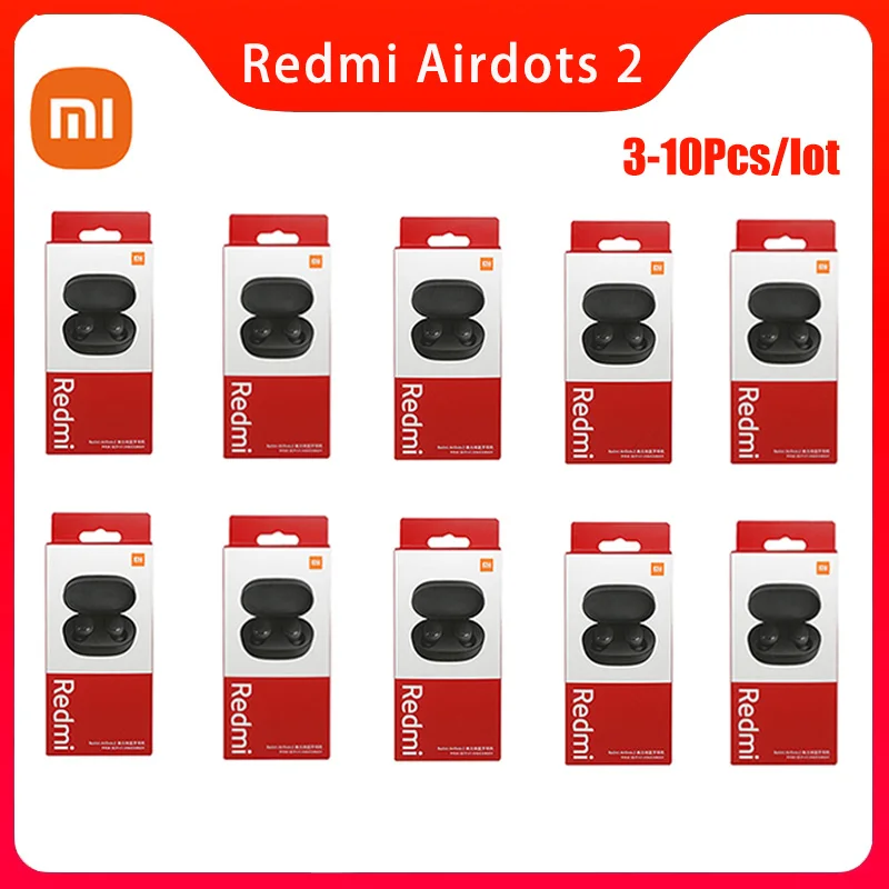 

TWS-стереонаушники Xiaomi Redmi Airdots 2 с поддержкой Bluetooth, 10 шт.
