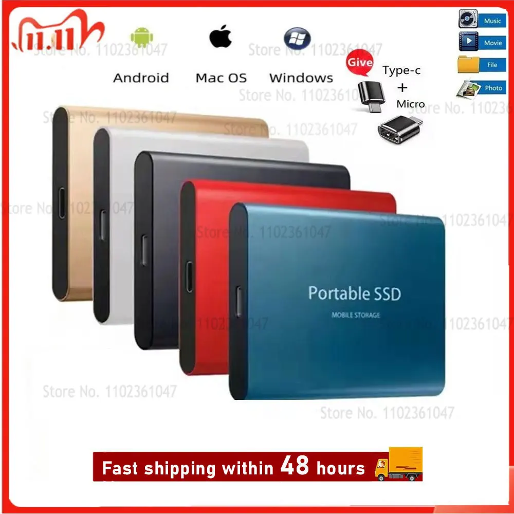 

2022 оригинальный SSD ТБ Usb портативный внешний жесткий диск 500 Гб внешний жесткий диск устройство для хранения жесткого диска ноутбук USB 3,1