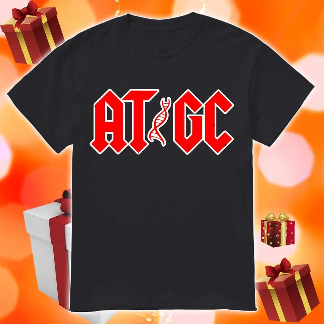 

Забавная рубашка DNA ATGC AC DC