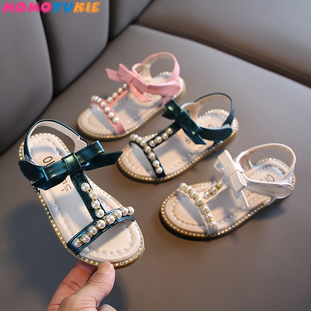 Сандалии для маленьких девочек летняя детская обувь из искусственной кожи