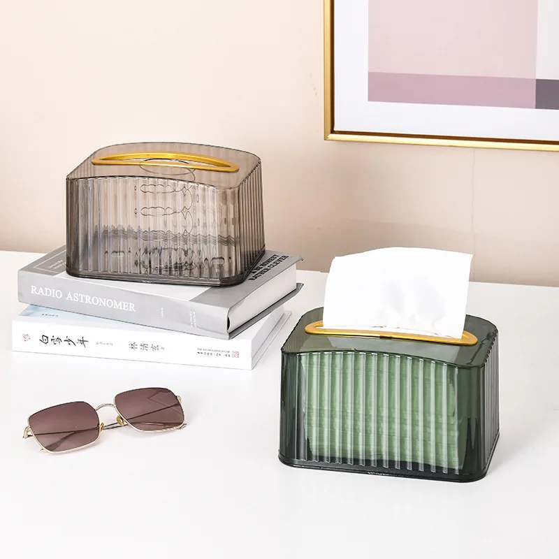 

Plastic Light Luxury Living Room Paper Towel Box Desktop Drawer Paper Box Table Tea Several with Bedroom Bathroom Put Paper Box