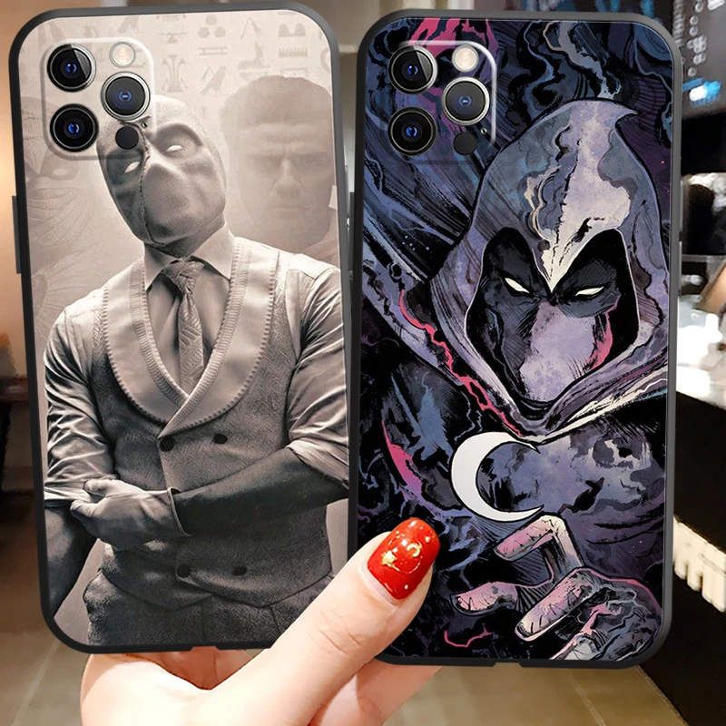 

MARVEL Marc Spector Phone Cases For iPhone 11 12 Pro MAX 6S 7 8 Plus XS MAX 12 13 Mini X XR SE 2020 Back Cover Carcasa Coque