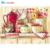 gatyztory diy pictures by number landscape kits painting by numbers cup drawing on canvas hand painted paintings art gift home d