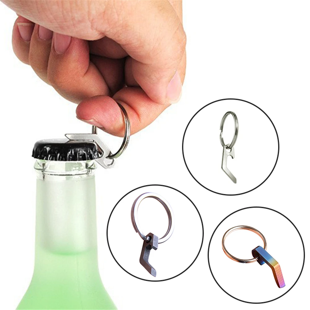 

Fashion Tool Key Ring Kitchen Beer ttle Opener Beer Bottle Cap Keychain Mini