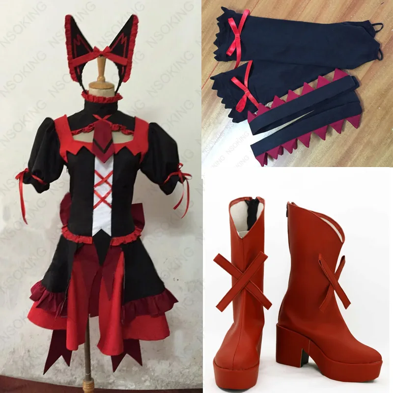 Аниме Kaku Tatakaeri Rory Mercury Косплей Костюм обувь сапоги