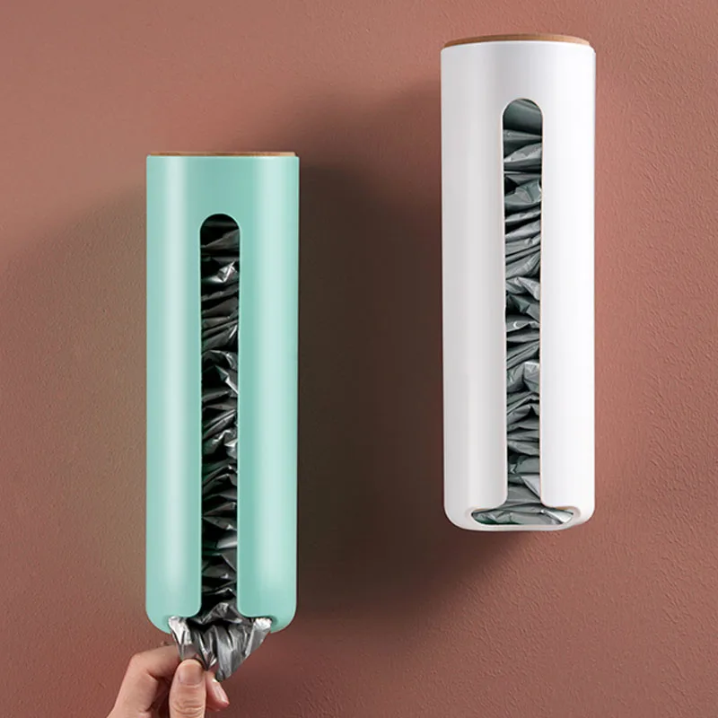 

Домашний настенный контейнер для хранения мусора, пластиковый пакет, коробка для извлечения, контейнер для хранения, кухонный органайзер, к...