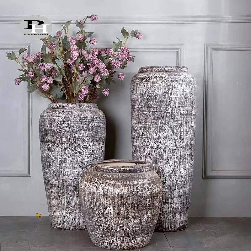 

Jingdezhen handmade pottery floor vase chinese big vase