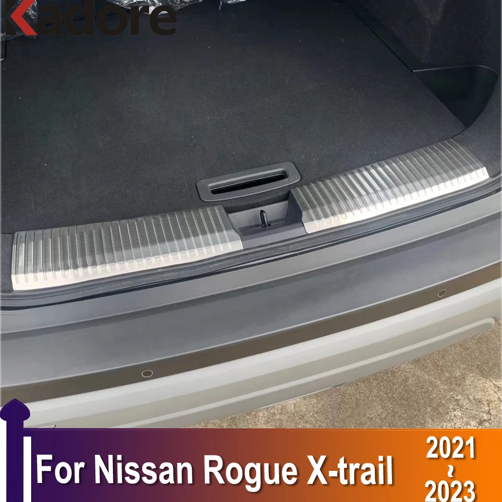 

Защитная Накладка на порог заднего бампера для Nissan Rogue X-trail 2021 2022 2023, аксессуары для интерьера из нержавеющей стали