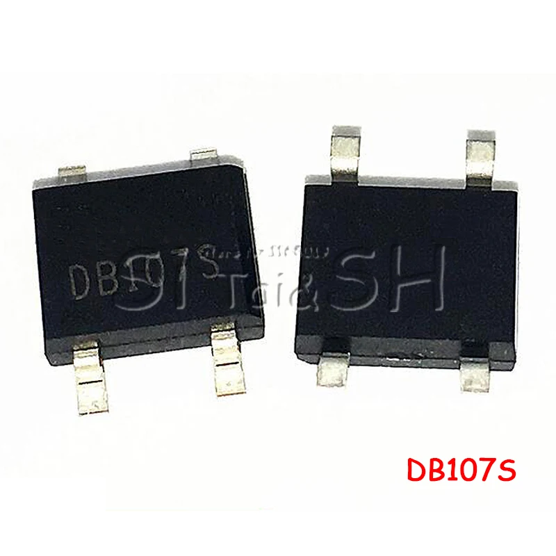 10 шт./партия SMD DB107 DB107S 1A 1000 В SOP4 однофазный диодный выпрямительный мост