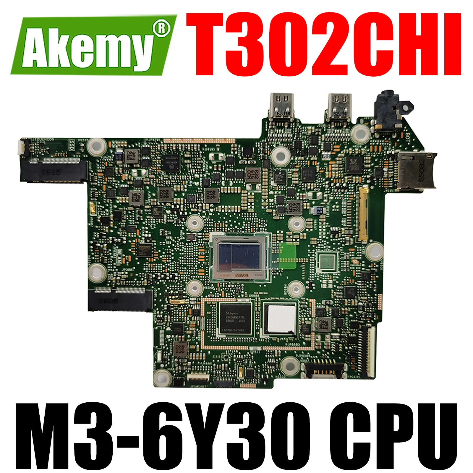 

T302CHI Motherboard W/ M3-6Y30 CPU 4GB 8GB RAM FOR ASUS T302CHI Tablet Motherboard Mainboard
