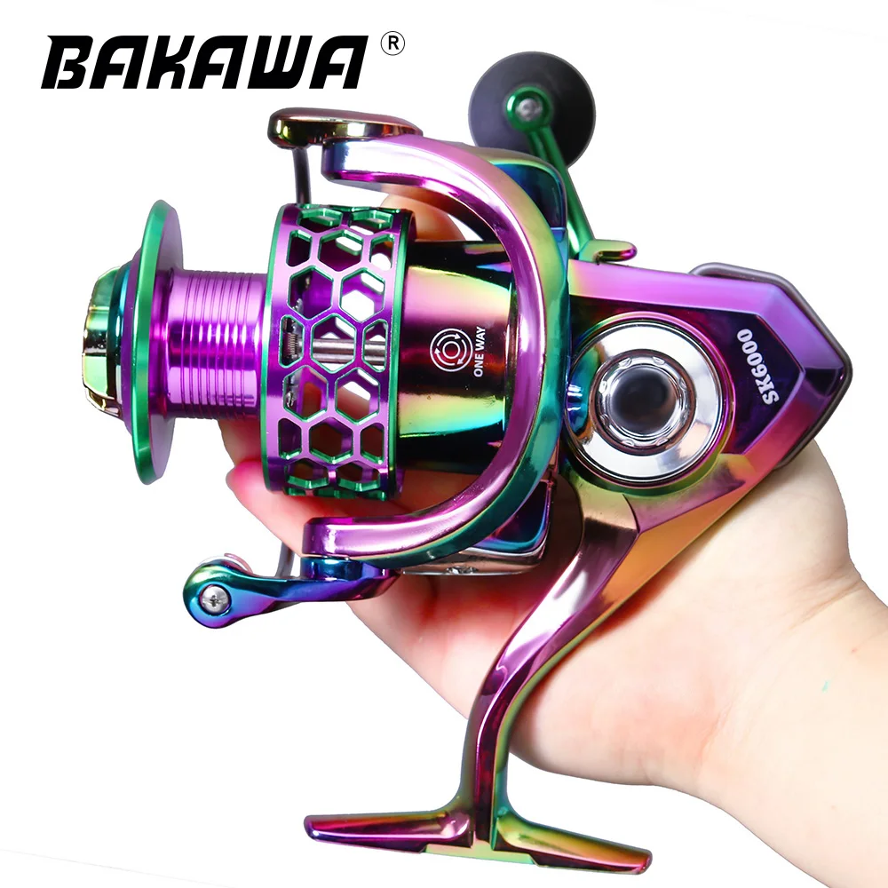 

BAKAWA Metal Spool Fishing Coil Handshake Accessories Spinning Reel Professional Left/Right Hand Wheels 1000-6000 Series Pesca