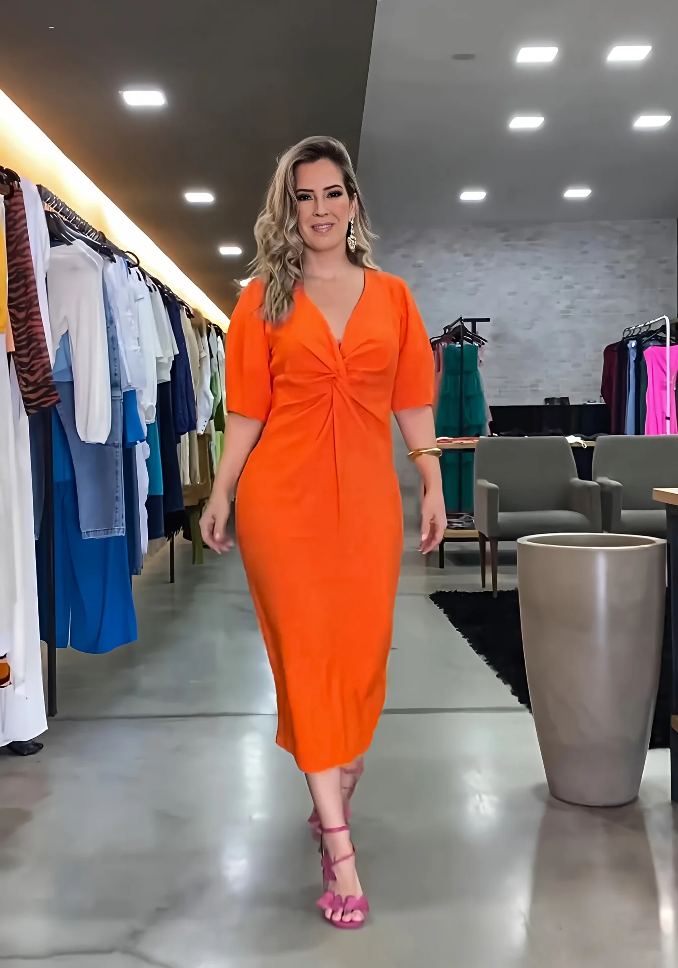 

Женское повседневное облегающее платье с V-образным вырезом, элегантное однотонное платье с коротким рукавом, Женская праздничная одежда, л...