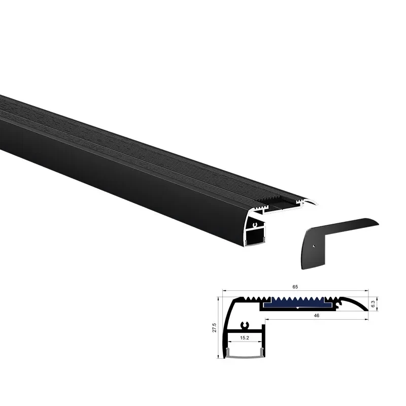 1 5 м/шт. алюминиевый профиль для лестницы 65x28 мм