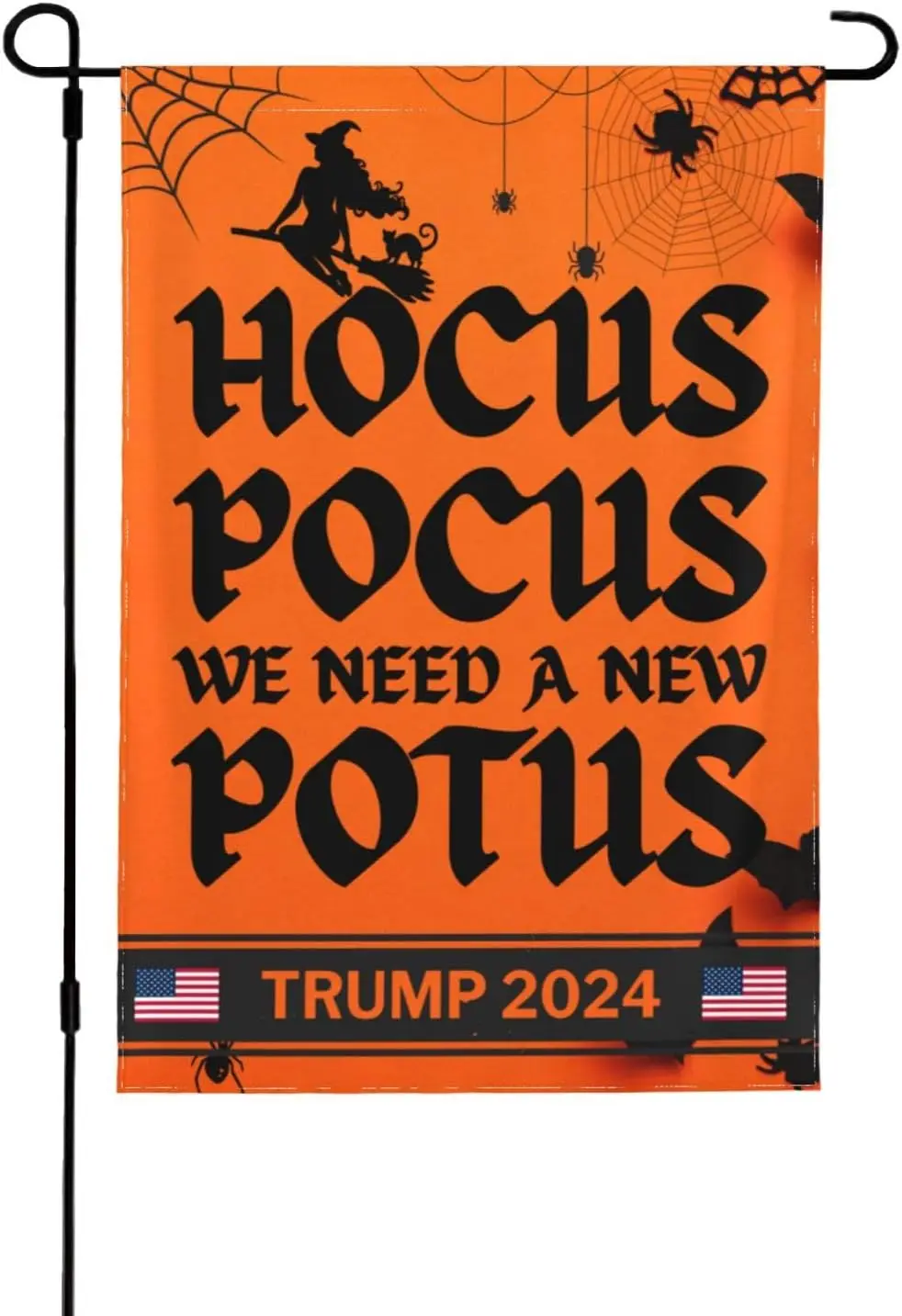 12 5x18 Фокус-Покус Мы нужны новый Potus Trump 2024 садовый флаг двусторонний F Biden Рождество