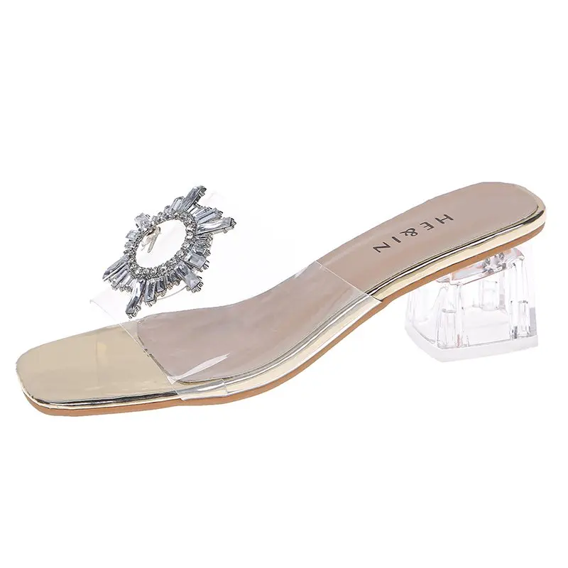 

Women's Slippers Summer Women Sandals Fashion Pvc Transparent Outdoor Casual Open Toe Shoes 45 Plus Size Party Shoes Flip Flops