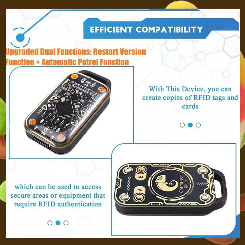 Эмулятор смарт-карт Chameleon Ultra Upgrade + 2 брелка Keychain RFID Считыватель смарт-чипов 125K 13,56 МГц Дубликатор карт-розничная торговля