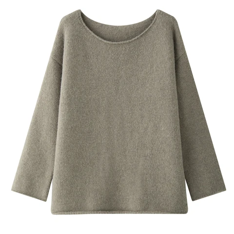 Женский весенний свитер из смеси шерсти 35% на одно плечо, вязаные пуловеры, сексуальный свитер, топы, женские пуловеры, модные Pull Femme