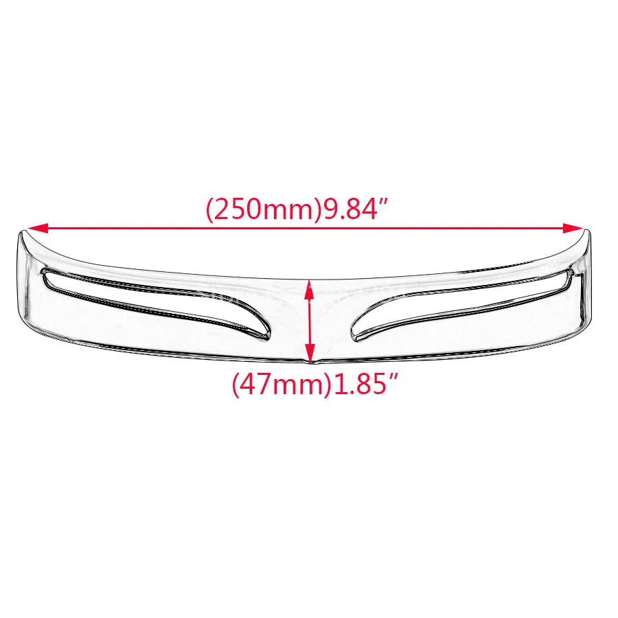 Переднее крыло мотоцикла передний задний край наконечник обтекателя отделка