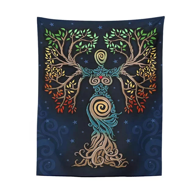 

of Life Wall Decor Picnic Mat Bedspread Sheet Wall Decoration Room Decor Tapestry Art Tarot Mysterious Wall Art Dorm Room