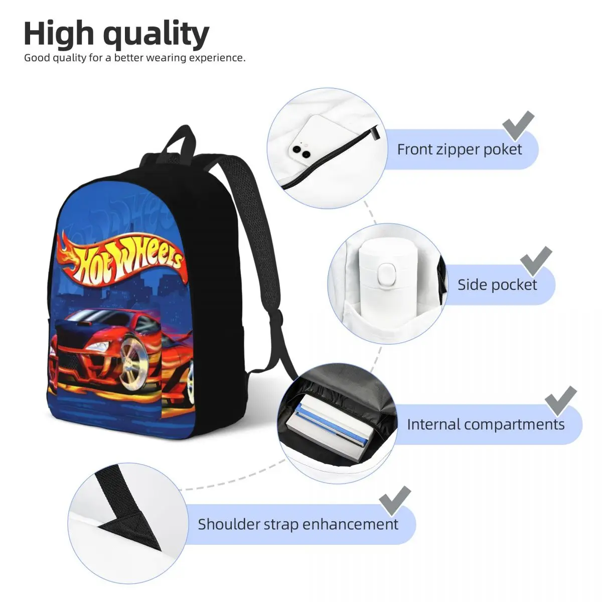 Горячие автомобили на Уолмарт и мишень! Рюкзак для школьников средней школы