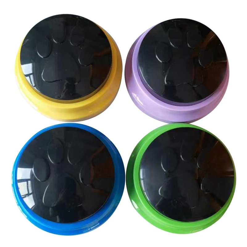 

4PCS Squeeze Sound Box Music Box Dog Recordable Sound Button Party Supplies Communication Button Buzzer Sounding Box