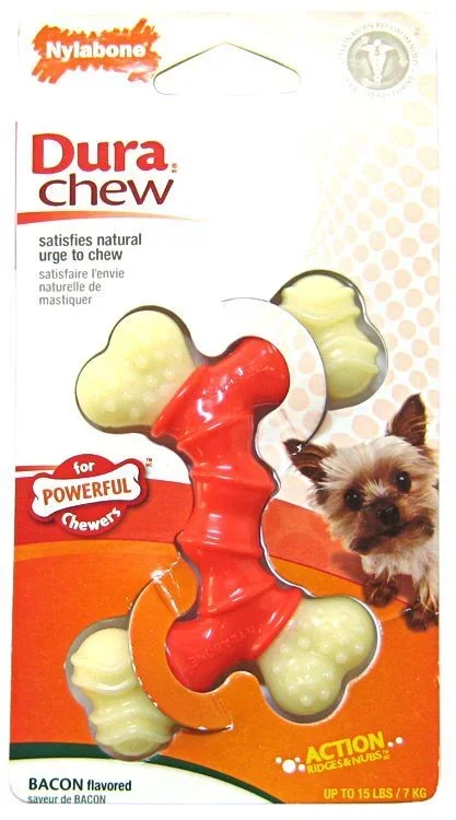 

Nylabone Dura Chew Double Bone - Bacon FlavorU82648