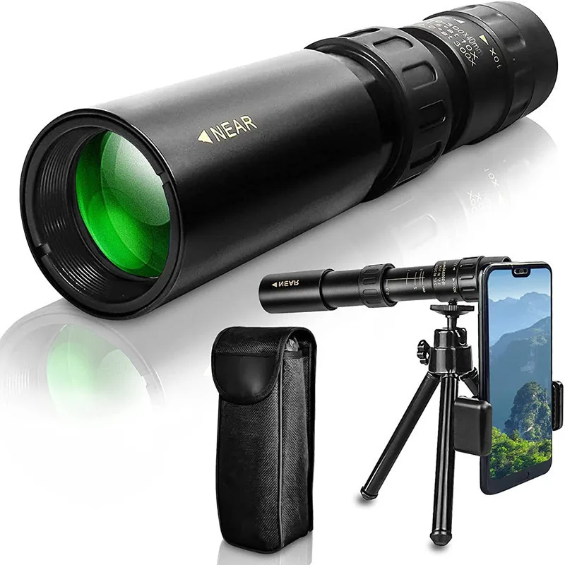 

Professional 10-300X40mm Zoom Powerful Binoculars Long Range Monocular Telescope HD 4K High Quality BAK4-Prisms for Camping