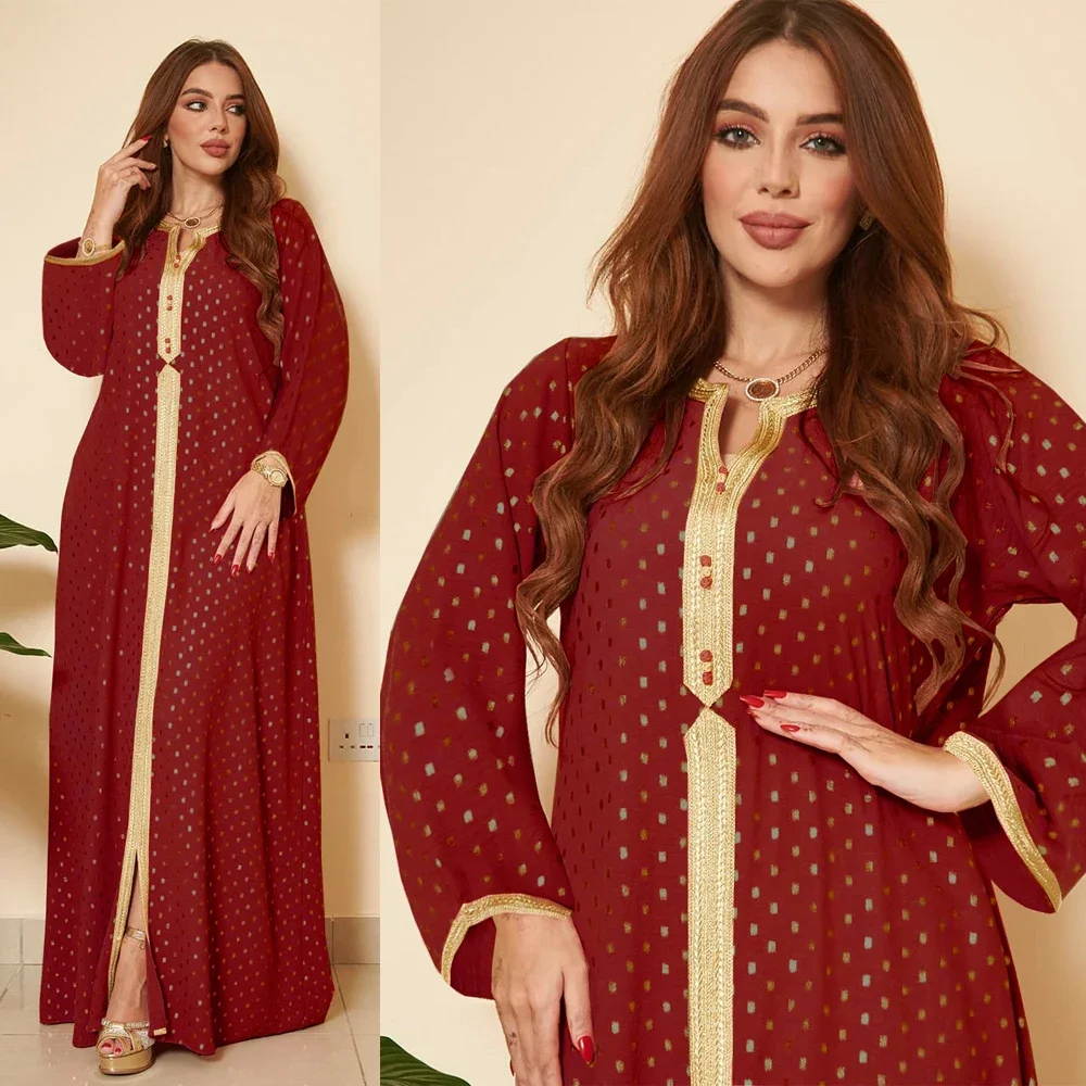 Женское повседневное платье мусульманское модное турецкий кафтан Djellaba