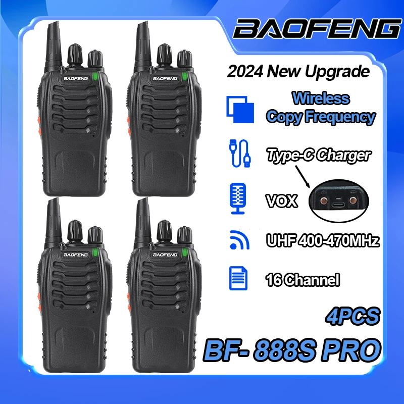 Портативное Радио Baofeng BF-888S Pro