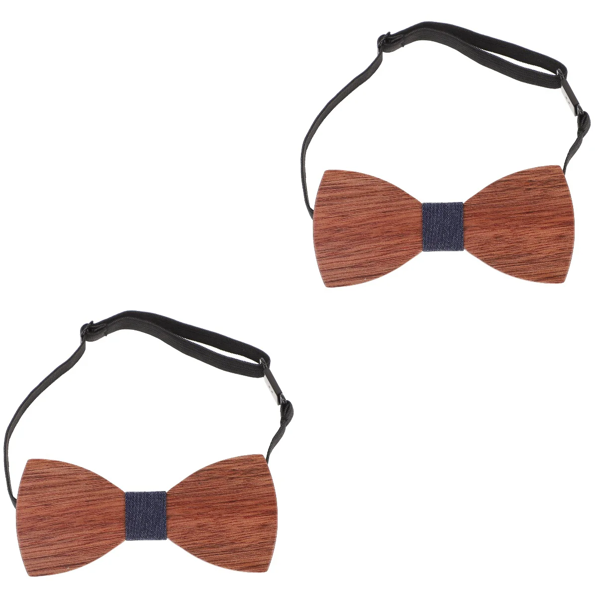 

2x Broom Bow Tie Wood Bowtie Wooden Tie Bow Ties Costume Wood Bow Tie Man Wedding Neckties Men Bow Tie