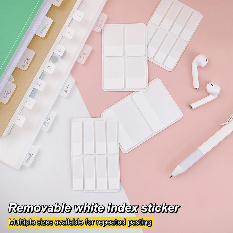 Матовые Белые Простые Индексные Наклейки Прозрачные Этикетки сделай Сам Клейкие