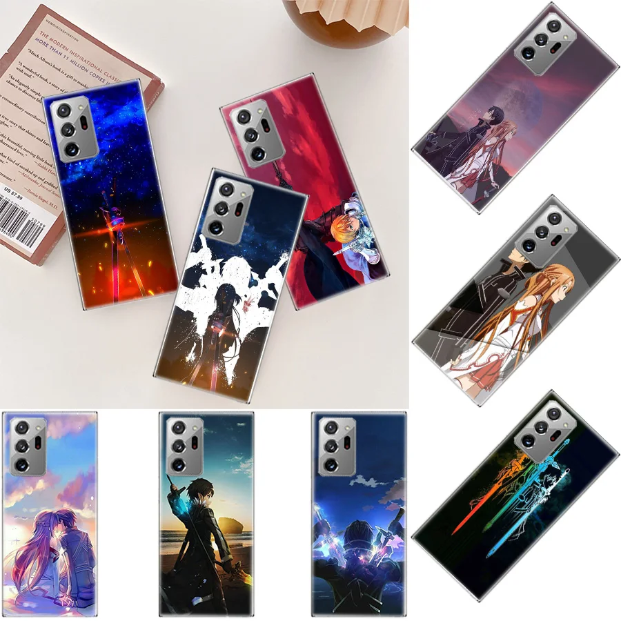 

Sword Art Online SAO Anime Phone Case For Galaxy A71 A51 5G A41 A31 A21S A11 A01 A70 A50 A40 A30 A14 A20E A10 Samsung A9 A8 Plus