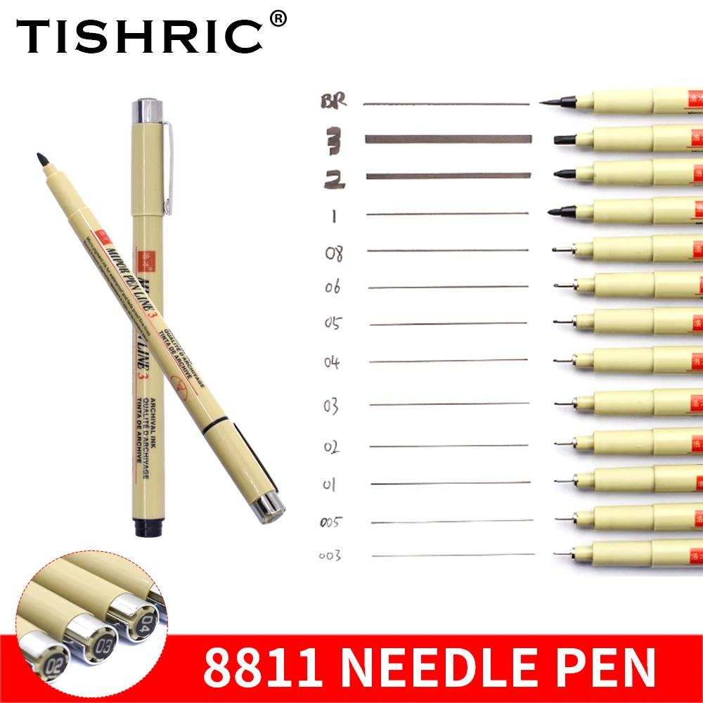 Водонепроницаемая маркерная ручка TISHRIC Micron художественные маркеры ручки для
