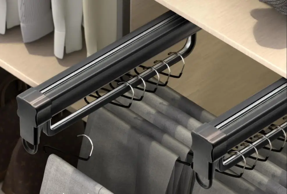 Регулируемая направляющая для одежды верхнее крепление 26-51 см тяжелая выдвижная