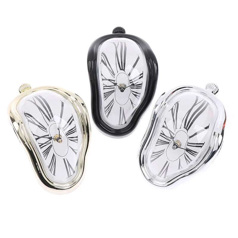 1PC Distorted Wall Clocks Surrealist Salvador Dali Style Wall Watch Decoration images - 6