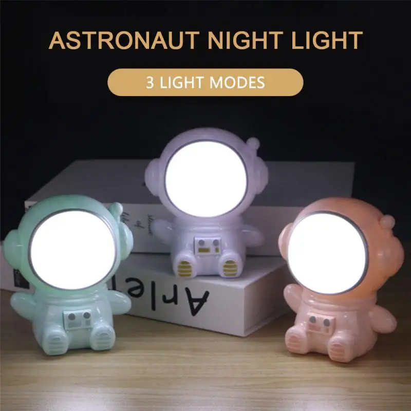 

Astronaut Night Light USB rechargeable Nightlight Eye protection Reading light Three light modes for Home Bedroom Decoration